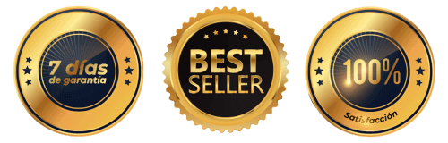 Selos de Garantia, Best Seller e 100% Satisfação